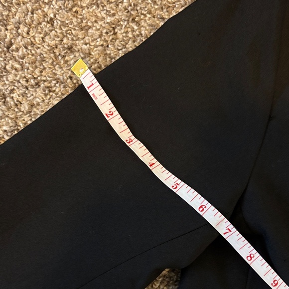 Women’s Tailored Black Relaxed Blazer with Striped Cuffs Size S - Picture 9 of 11